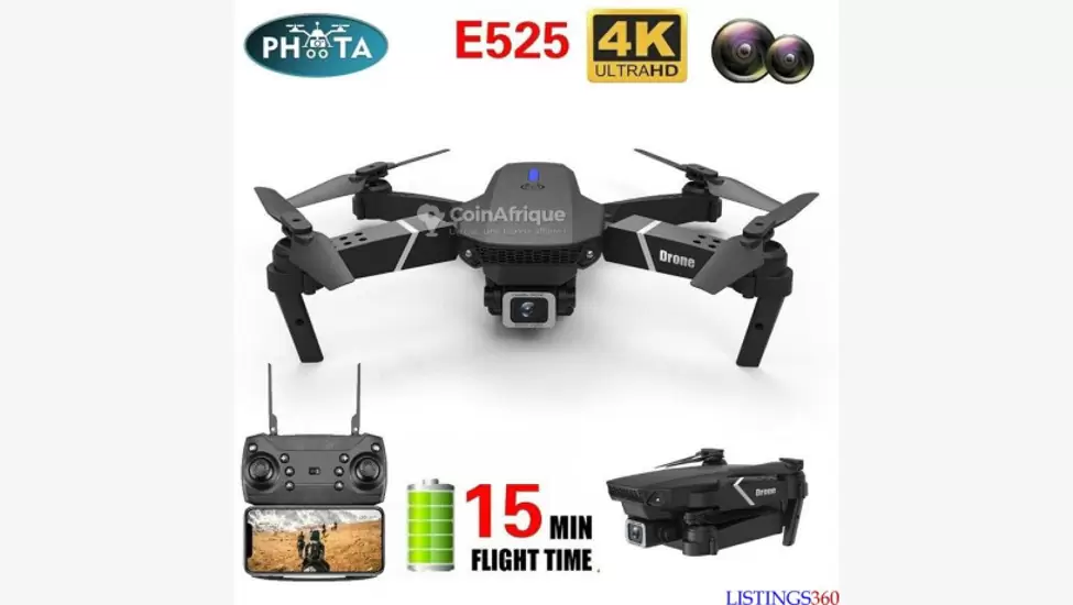 50,000 F Drone pliable FPV wifi - caméra 4k fhd - 3 batteries - Sinsen E525